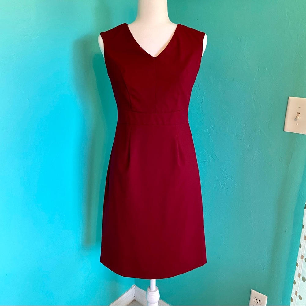 Mossimo Supply Co Dark Red Business Casual Dress